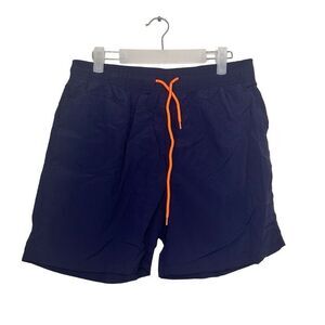Ellesse Quick Dry Elastic Waist Drawstring Swim Board Shorts Navy Medium